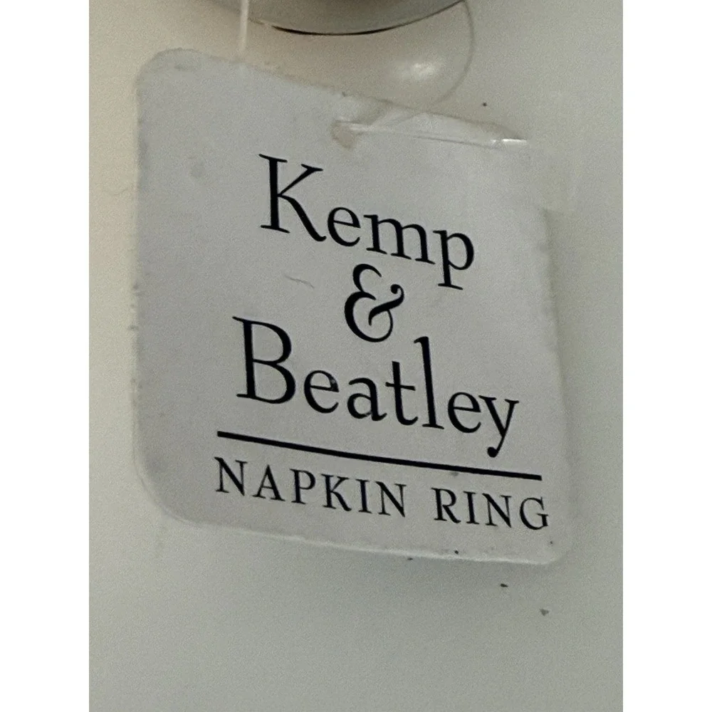 Lot Of 4 Kemp And Beatley‎ Napkin Rings Silver And Gold Tone New With Tags Vtg